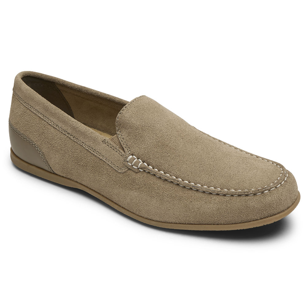 Rockport Slip-On For Mens Olive - Malcom Venetian - EB8062514